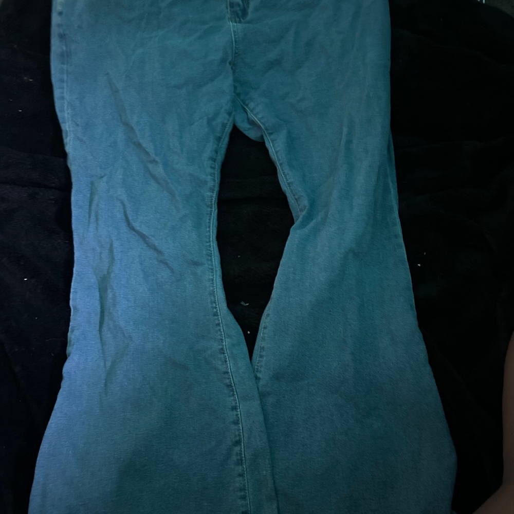 Teal Denim Jeans